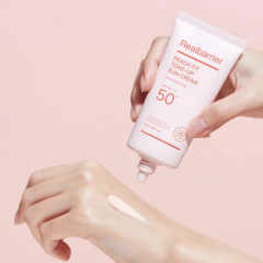  Тонуючий сонцезахисний крем для обличчя Real Barrier Peach Fit Tone-Up Sun Cream 50ml