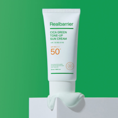 Сонцезахисний заспокійливий крем Real Barrier Cica Green Tone-Up Sun Cream 50ml