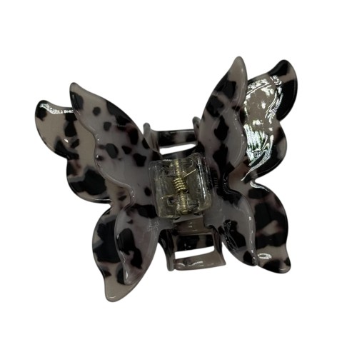 Краб пластик метелик подвійні крила, 8*6,5см, леопард (чорний з сірим)