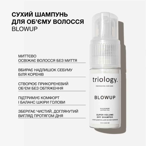 Сухой шампунь для объема волос Blowup Triology.
