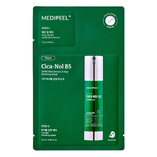 Набір двоетапний сироватка і маска з центеллою Medi-Peel Phyto Cica-nol B5 3000 Shot Serum 2 Step