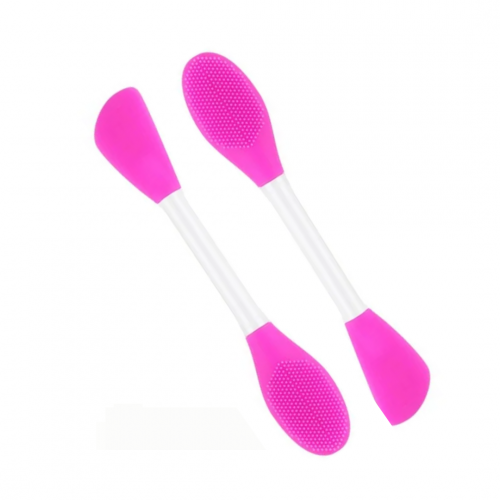 Двостороння щітка для очищення обличчя та нанесення масок