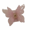Краб пластик метелик подвійні крила, 6,5*8см, ніжно-рожевого перламутрового кольору