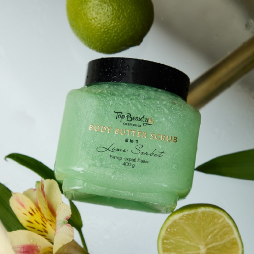 Скраб-батер лайм 2в1 для тіла Top Beauty  