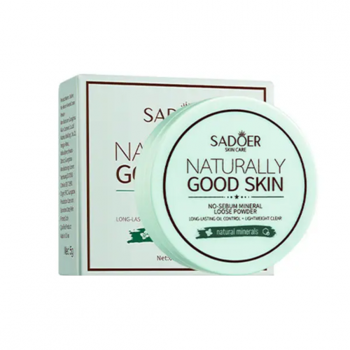 Пудра мінеральна для матування Sadoer Good Skin Naturally