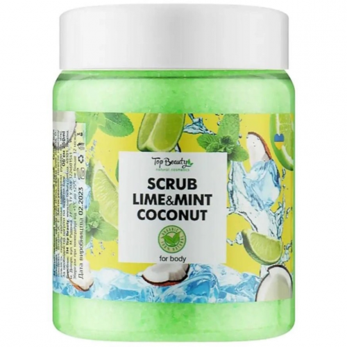 Скраб Lime&Mint Coconut  для тіла та обличчя Top Beauty