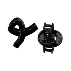 Краб пластик глянцевий &quot;петелька&quot;, 4,5см, чорний