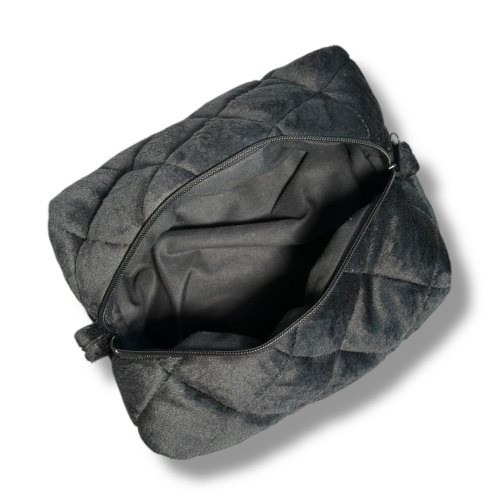 Косметичка плюшева 21*15*10 чорна