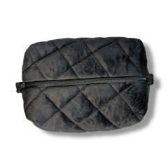 Косметичка плюшева 21*15*10 чорна