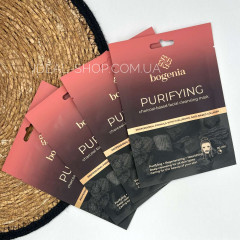 Тканинна маска на основі деревним вугіллям Bogenia Очищувальна