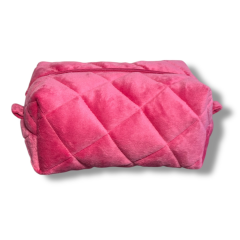 Косметичка плюшева 17*11*9 рожева