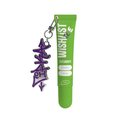 Бальзам-блиск для губ Cucumber Ice WiSHLiST Lip Gloss Balsam, 10 мл + брелок "Гірка"