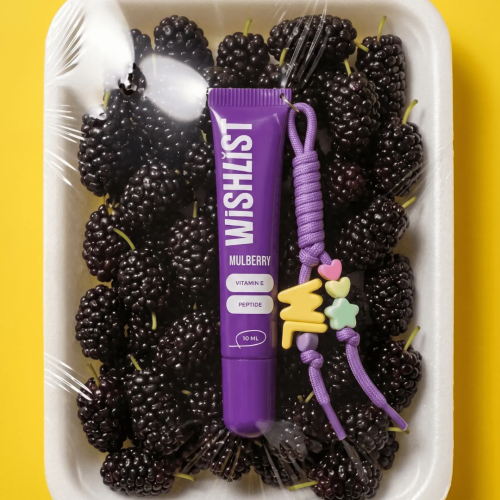 Бальзам-блиск для губ Mulberry WiSHLiST Lip Gloss Balsam, 10 мл + брелок шнурок