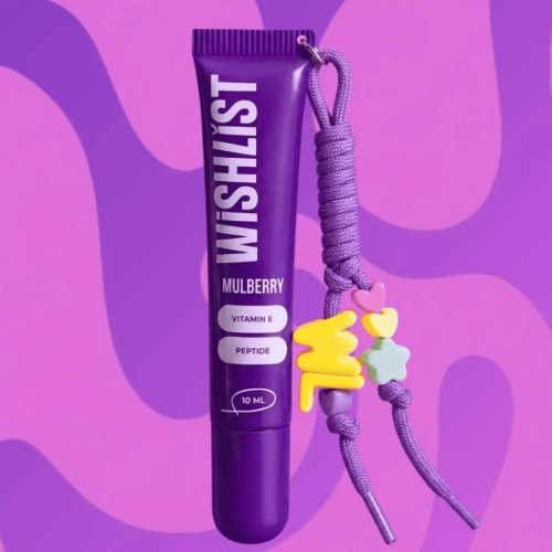 Бальзам-блиск для губ Mulberry WiSHLiST Lip Gloss Balsam, 10 мл + брелок шнурок