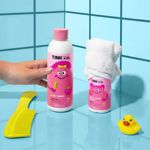Шампунь-бальзам 2в1 Tink Kids - Sweet Berry
