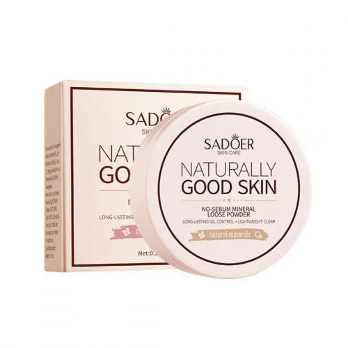 Пудра мінеральна для матування Sadoer Good Skin колір натуральний