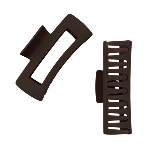 Краб пластик матовий прямокутний, 10см, шоколадний