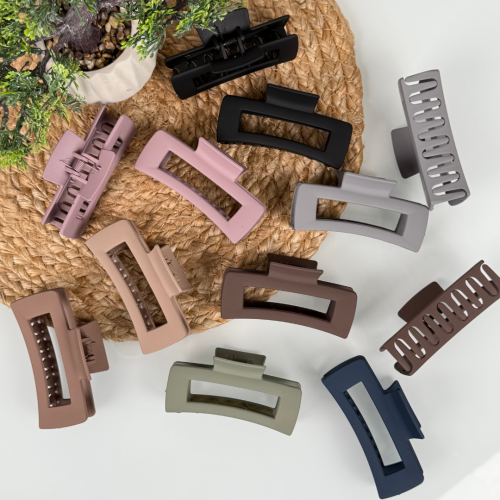 Краб пластик матовий прямокутний, 10см, чорний