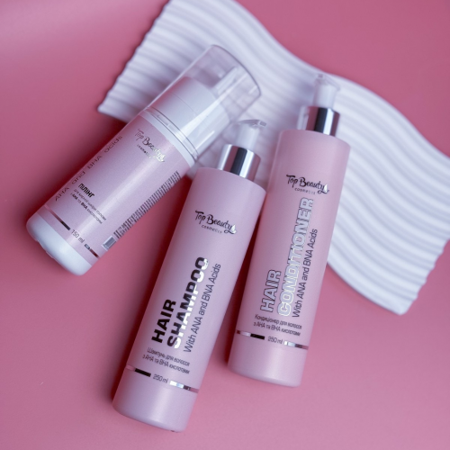 Шампунь для волосся з АНА та ВНА кислотами Top beauty