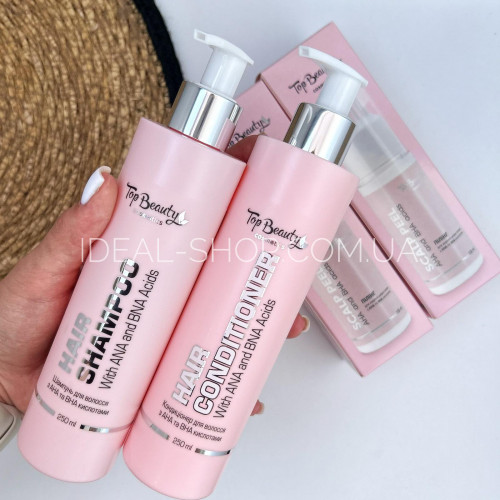 Шампунь для волосся з АНА та ВНА кислотами Top beauty