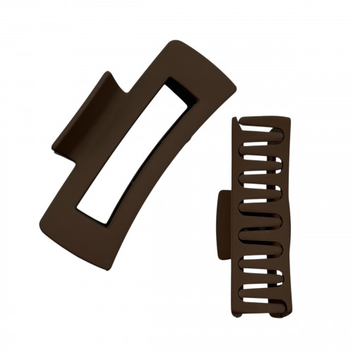 Краб пластик матовий прямокутний, 10см, мокко