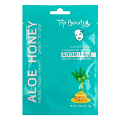Маска тканинна для обличчя Aloe-Honey Top Beauty