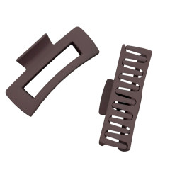 Краб пластик матовий прямокутний, 10см, пудровий