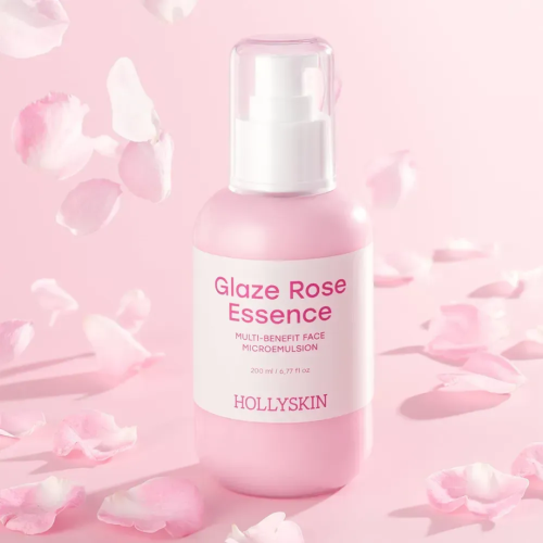 Мультифункціональна трояндова мікроемульсія для обличчя HOLLYSKIN Glaze Rose Essence