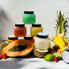 Скраб-батер папайя 2в1 для тіла Top Beauty 