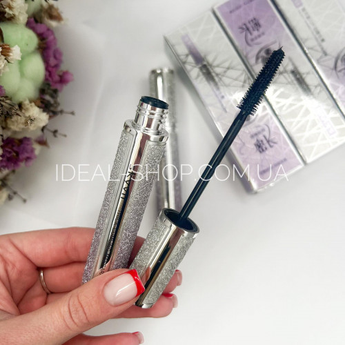 Водостійка туш для вій з силіконовою щіточкою Skyvii