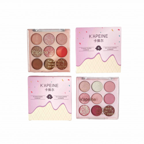 Палітра тіні для повік з 9 кольорів K'APEINE