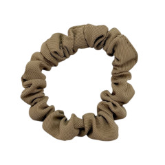 Резинка для волосся жатка 6см, бежева