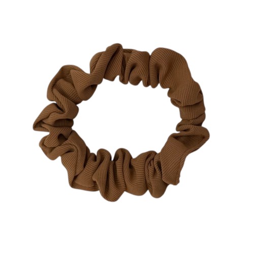 Резинка для волосся жатка 6см, мокко