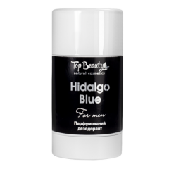 Парфумований чоловічий дезодорант WHITE Hidolgo blue з пробіотиком Top Beauty