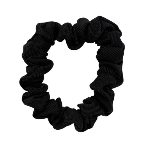 Резинка для волосся жатка 6см, чорна