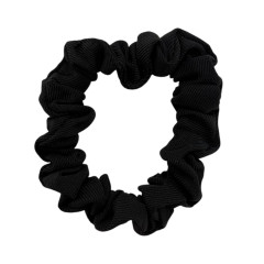 Резинка для волосся жатка 6см, чорна