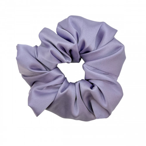Резинка для волосся об'ємна атласна 13см, лілова