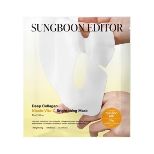 Маска освітлююча гідрогелева Sungboon Editor Deep Collagen Niacin Vita C Brightening Mask