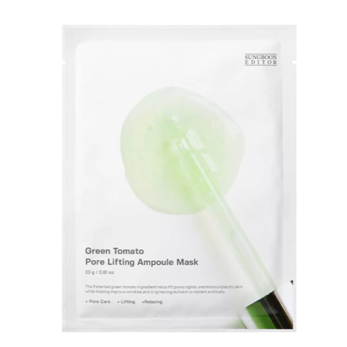 Маска порозвужуюча для обличчя Sungboon Editor Green Tomato Pore Lifting Ampoule Mask