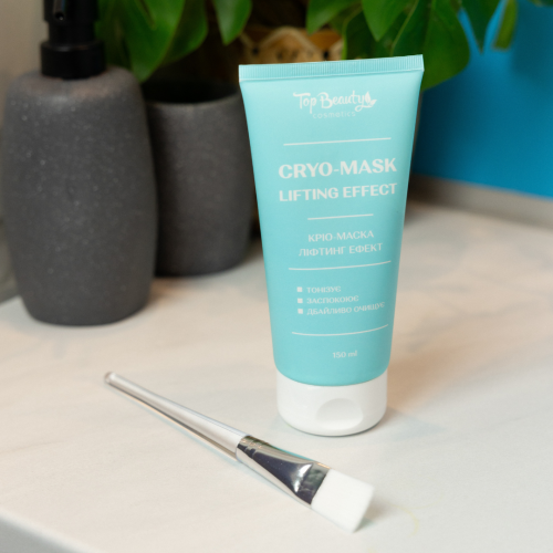 Кріо-маска ліфтинг ефект з спіруліною та олією авокадо Top Beauty