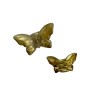 Краб пластик mini Метелик , 4,5*3см, оливковий з перламутром