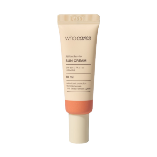 Солнцезащитный крем с антиоксидантной защитой whocares Bifida Barrier Sun Cream 10 ml