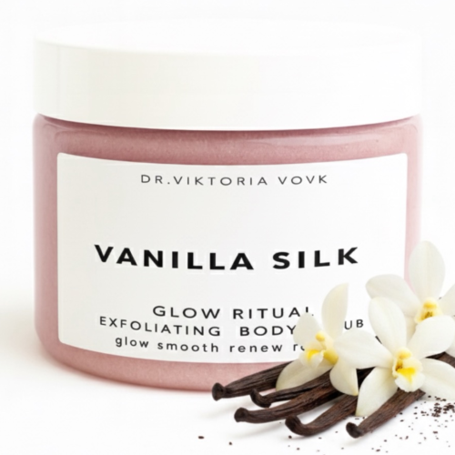 Сольовий скраб для тіла Dr.Vovk Glow Ritual Exfoliating Body Scrub Vanilla Silk