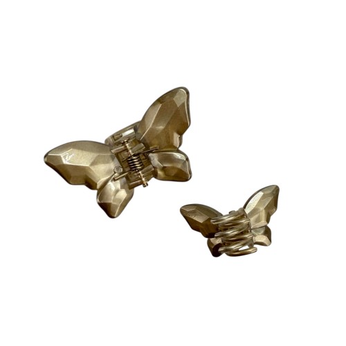 Краб пластик mini Метелик , 4,5*3см, мокко з перламутром