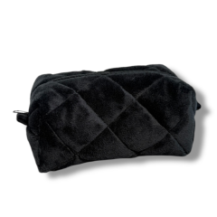 Косметичка плюшева 17*11*9 чорна