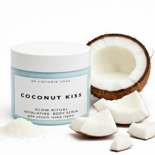 Сольовий скраб для тіла Dr.Vovk Glow Ritual Exfoliating Body Scrub Coconut Kiss