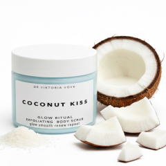 Сольовий скраб для тіла Dr.Vovk Glow Ritual Exfoliating Body Scrub Coconut Kiss