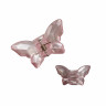 Краб пластик mini Метелик , 4,5*3см, світло-рожевий з перламутром