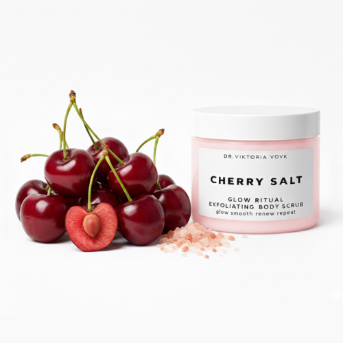 Сольовий скраб для тіла Dr.Vovk Glow Ritual Exfoliating Body Scrub Cherry Salt