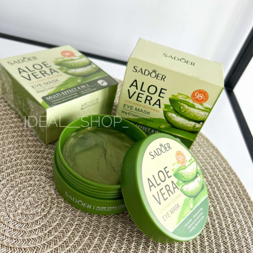Патчі для очей Sadoer ALoe з екстрактом aloe 98% 